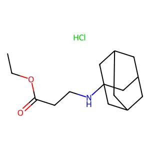 beta-Alanine, N-(1-adamantyl)-, ethyl ester, hydrochloride structure