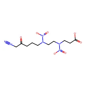beta-Alanine, N-(2-((5-diazo-4-oxopentyl)nitroamino)ethyl)-N-nitro- structure