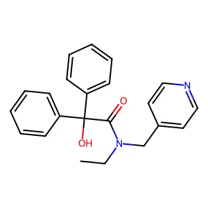 Benzilamide, N-ethyl-N-(4-pyridylmethyl)- structure