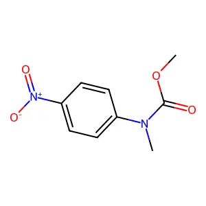 methyl N-methyl-N-(4-nitrophenyl)carbamate structure