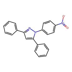 1-(4-Nitrophenyl)-3,5-diphenylpyrazole structure