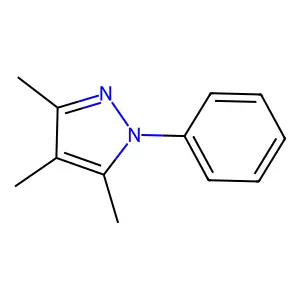 3,4,5-Trimethyl-1-phenylpyrazole structure