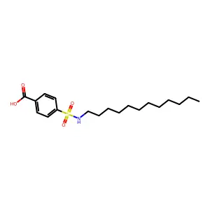 p-(Dodecylsulfamoyl)benzoic acid structure