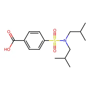 4-Diisobutylsulfamoyl-benzoic acid structure