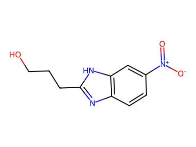 3-(5-Nitrobenzimidazol-2-yl)propan-1-ol structure
