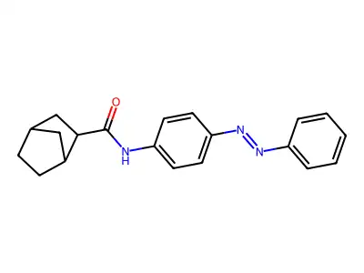 Bicyclo[2.2.1]heptane-2-carboxamide, N-[4-(2-phenyldiazenyl)phenyl]- structure