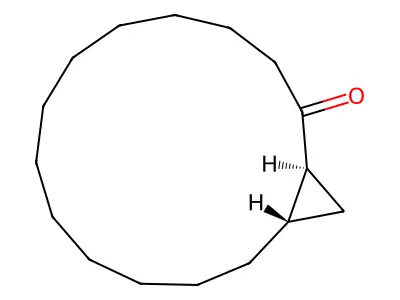 Bicyclo[13.1.0]hexadecan-2-one structure