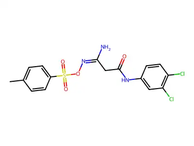 C16H15Cl2N3O4S structure