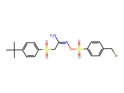 C19H23BrN2O5S2 structure