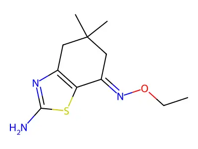 7-Ethoxyimino-5,5-dimethyl-4,6-dihydro-1,3-benzothiazol-2-amine structure