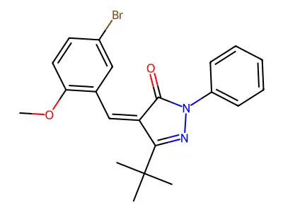 C21H21BrN2O2 structure