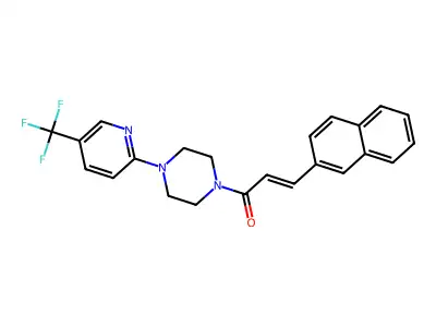 C23H20F3N3O structure