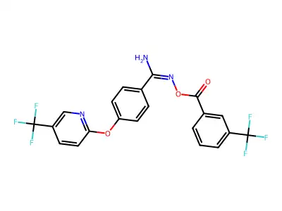C21H13F6N3O3 structure