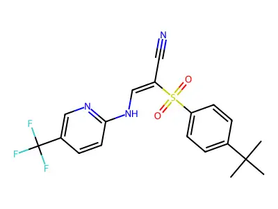 C19H18F3N3O2S structure