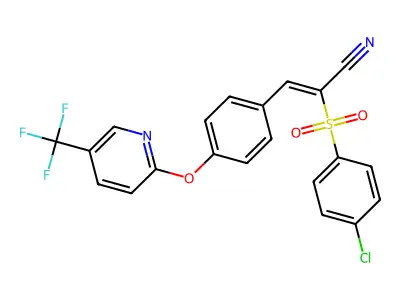 C21H12ClF3N2O3S structure