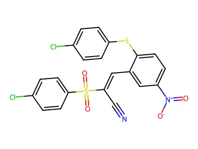 C21H12Cl2N2O4S2 structure