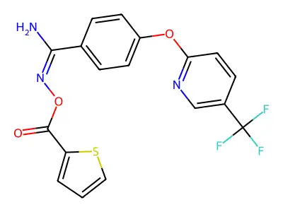 C18H12F3N3O3S structure