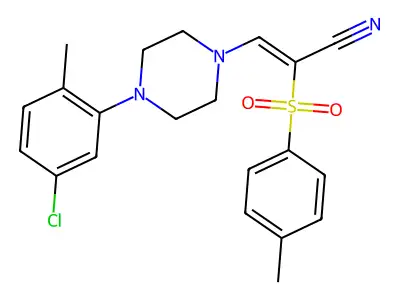 C21H22ClN3O2S structure