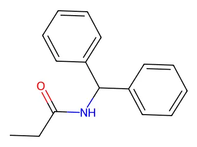 N-Diphenylmethylpropionamide structure