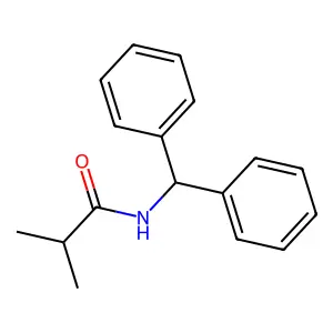 N-(diphenylmethyl)-2-methylpropanamide structure