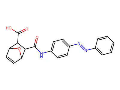 7-Oxabicyclo[2.2.1]hept-5-ene-2-carboxylic acid, 3-[[[4-(2-phenyldiazenyl)phenyl]amino]carbonyl]- structure