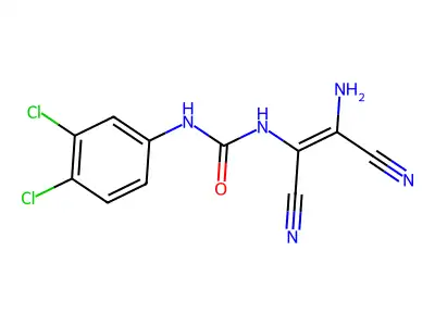C11H7Cl2N5O structure