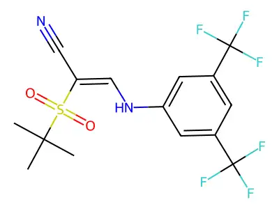 C15H14F6N2O2S structure