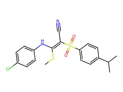 C19H19ClN2O2S2 structure