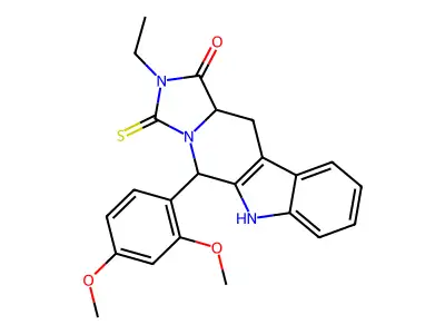 C23H23N3O3S structure