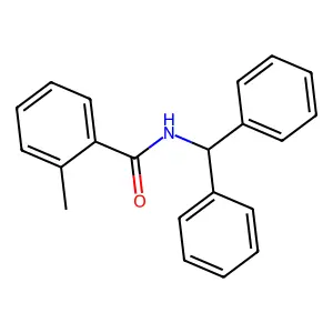 N-benzhydryl-2-methylbenzamide structure