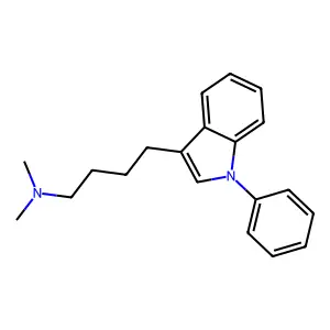 Indole, 3-(4-(dimethylamino)butyl)-1-phenyl- structure