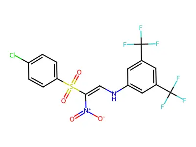 C16H9ClF6N2O4S structure