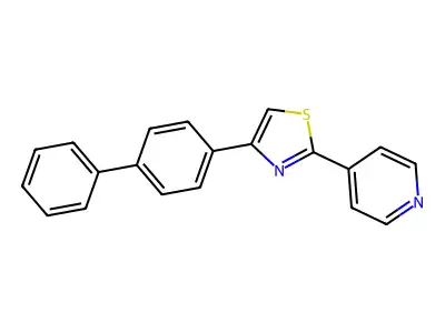 4-(4-Biphenylyl)-2-(4-pyridyl)thiazole structure