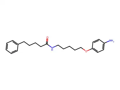 Valeramide, N-(5-(p-aminophenoxy)pentyl)-5-phenyl- structure