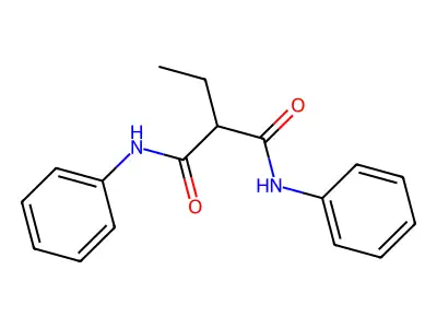 2-Ethyl-N1,N3-diphenylpropanediamide structure