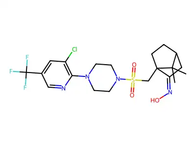 C20H26ClF3N4O3S structure