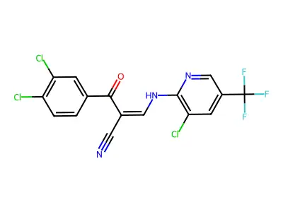 C16H7Cl3F3N3O structure