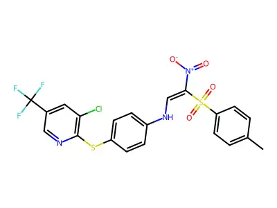 C21H15ClF3N3O4S2 structure