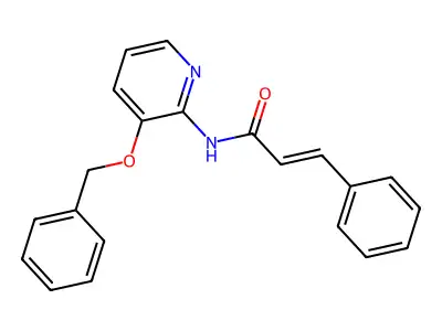 3-Phenyl-N-(3-(phenylmethoxy)(2-pyridyl))prop-2-enamide structure