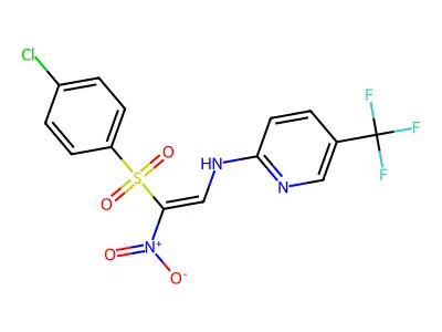 C14H9ClF3N3O4S structure