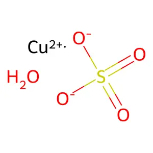 硫酸铜一水合物 structure
