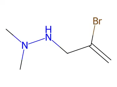 Hydrazine, 1,1-dimethyl-2-(2-bromoallyl)- structure