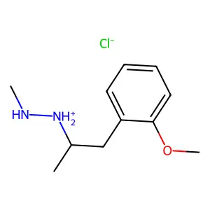 1-(o-Methoxy-alpha-methylphenethyl)-1-methylhydrazine hydrochloride structure