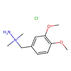 Hydrazinium, dimethyl(3,4-dimethoxybenzyl)-, chloride structure