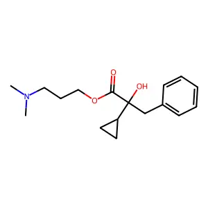 3-(Dimethylamino)propyl 2-cyclopropyl-2-hydroxy-3-phenylpropanoate structure