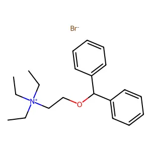 Ammonium, (2-(diphenylmethoxy)ethyl)triethyl-, bromide structure