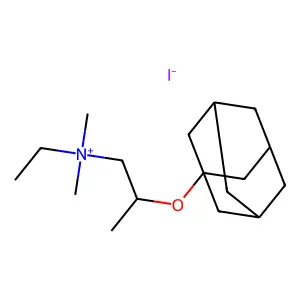 Ammonium, (2-(1-adamantyloxy)propyl)dimethylethyl-, iodide structure