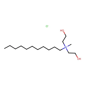 N,N-Bis(2-hydroxyethyl)-N-methylundecan-1-aminium chloride structure