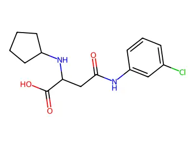 N4-(3-Chlorophenyl)-N2-cyclopentyl-L-asparagine structure