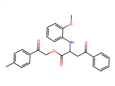 2-(4-Methylphenyl)-2-oxoethyl 2-[(2-methoxyphenyl)amino]-4-oxo-4-phenylbutanoate structure